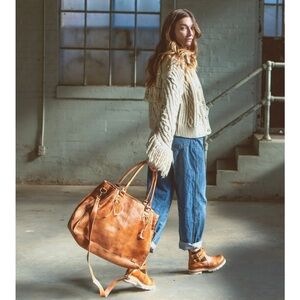 Bed Stu Rock Away Stylish Brown Leather Tote Bag